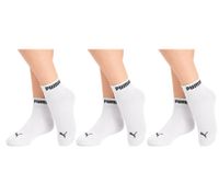 18 Paar PUMA Quarter-Socken aus weichem Baumwoll-Mix Sneaker-Socken Kurz-Socken Baumwoll-Socken Strümpfe 100003912 4692 Pfirsich/Korallen-Rot/Weiß