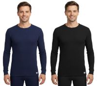 Camiseta interior térmica de manga larga TOPTEX PRO para hombre con ThermoTherm, camiseta deportiva de invierno, con certificación OEKO-TEX Standard 100, azul marino o negro