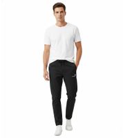 Pantalon de sport léger KangaROOS pour homme - Pantalon d'entraînement/jogging avec taille élastique et cordon de serrage - Noir