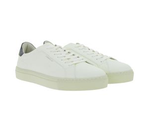 Sustainable FLAMINGOS LIFE Hampton Court Men's City Shoes, Vegan Low-Top Sneakers, Made in Portugal, White/Blue