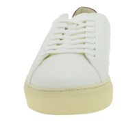 Zapatillas urbanas sostenibles FLAMINGOS LIFE Hampton Court para hombre, zapatillas veganas de caña baja, fabricadas en Portugal, color blanco/rojo.