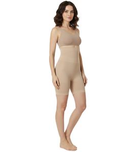 Short gainant taille haute Super Control pour femme SLEEX, short sculptant, body shaper 44022-002 Beige