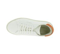 Sustainable FLAMINGOS LIFE Hampton Court Women's City Shoes, Vegan Low-Top Sneakers, Made in Portugal, White/Orange