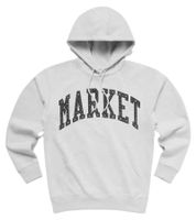 Felpa con cappuccio streetwear da uomo Market Chinatown con stampa frontale, grigia