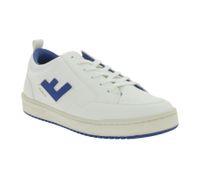 Baskets basses vegan Roland V10 pour homme, fabriquées en Espagne, blanc cassé/bleu, éco-responsables et durables