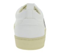 Baskets basses vegan FLAMINGOS LIFE Roland V10 pour femme et homme, fabriquées en Espagne, blanc/bleu foncé