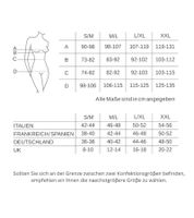 Betonender SLEEX Damen Shapewear-Bodysuit mit starken Kompressionszonen Bauchweg-Body 44025-001 Schwarz