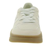 Baskets basses vegan Ventura pour femme, fabriquées au Portugal, rose poudré/beige.