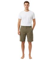 Short cargo homme TRENTO - Short décontracté léger avec logo brodé, disponible en noir, vert olive ou beige