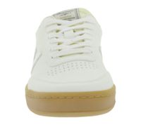 Baskets basses vegan FLAMINGOS LIFE Stadium pour homme et femme, fabriquées en Espagne, couleur vanille.