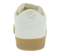 Baskets basses vegan FLAMINGOS LIFE Stadium pour homme et femme, fabriquées en Espagne, couleur vanille.