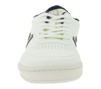 Baskets basses vegan FLAMINGOS LIFE Stadium pour homme et femme, beige/bleu foncé, fabriquées en Espagne.