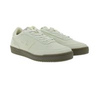 Baskets basses vegan FLAMINGOS LIFE Stadium pour homme et femme, beige/gris clair, fabriquées en Espagne.