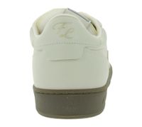 Baskets basses vegan FLAMINGOS LIFE Stadium pour homme et femme, beige/gris clair, fabriquées en Espagne.