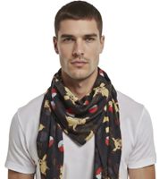 Écharpe Pokémon unisexe colorée, idéale pour le quotidien et le cosplay (SF2L7JPOK Noir)