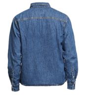 Jeanerica Bertrand Vintage 95 Men's Denim Shirt, Classic Cut, Long Sleeve, Blue