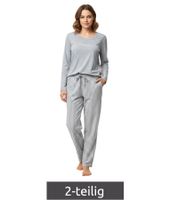Pijama suave de algodón de dos piezas para mujer - Conjunto Dreamtime (Top y Braguita) 8895935 Gris
