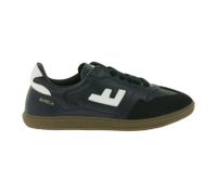 Baskets basses vegan FLAMINGOS LIFE Burela Slim pour femme et homme, noires, fabriquées au Portugal