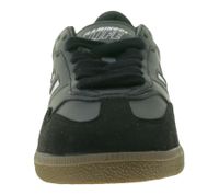 Baskets basses vegan FLAMINGOS LIFE Burela Slim pour femme et homme, noires, fabriquées au Portugal