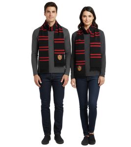 Bufanda de Hogwarts para hombre y mujer con el logotipo de Hogwarts, bufanda de otoño SF178215HPT negra