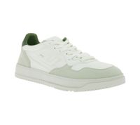 Sustainable FLAMINGOS LIFE Ventura Men's City Shoes, Vegan Low-Top Sneakers, Made in Portugal, White/Grey/Green