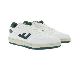 Sustainable FLAMINGOS LIFE SALINE Unisex City Shoes, Vegan Low-Top Sneakers, Made in Portugal, Everyday Shoes, Cream-White/Green