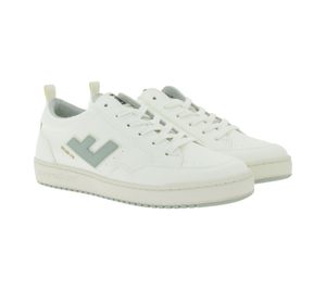 Sustainable FLAMINGOS LIFE Roland V10 Women's and Men's City Shoes, Vegan Low-Top Sneakers, Made in Spain, Off-White/Gray