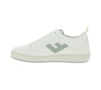 Sustainable FLAMINGOS LIFE Roland V10 Women's and Men's City Shoes, Vegan Low-Top Sneakers, Made in Spain, Off-White/Gray