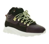 Sneakers alte da donna Duca del Cosma Stellar in pelle con soletta estraibile 255192-42 Bordeaux Suede