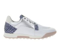 Zapatos de golf DUCA DEL COSMA Golf Vinci para mujer con sistema de calcetín impermeable, piel auténtica, deportivos, 110601-2138, blanco