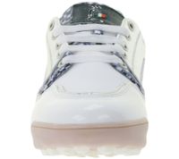 Zapatos de golf DUCA DEL COSMA Golf Vinci para mujer con sistema de calcetín impermeable, piel auténtica, deportivos, 110601-2138, blanco