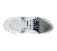 Zapatos de golf DUCA DEL COSMA Golf Vinci para mujer con sistema de calcetín impermeable, piel auténtica, deportivos, 110601-2138, blanco