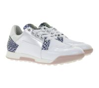 Zapatos de golf DUCA DEL COSMA Golf Vinci para mujer con sistema de calcetín impermeable, piel auténtica, deportivos, 110601-2138, blanco
