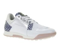 Zapatos de golf DUCA DEL COSMA Golf Vinci para mujer con sistema de calcetín impermeable, piel auténtica, deportivos, 110601-2138, blanco
