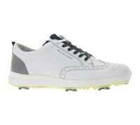 DUCA DEL COSMA Golf Heritage Herren Golf-Schuhe mit wasserdichtem Sockensystem Echtleder-Schuhe Sport-Schuhe 122292-00 Weiß