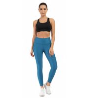 Sustainable SLEEX Lightweights Soft Leggings Women's Sports Pants with Flat Seams Training Pants 44051-010 Blue