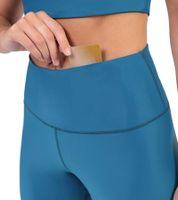 Sustainable SLEEX Lightweights Soft Leggings Women's Sports Pants with Flat Seams Training Pants 44051-010 Blue