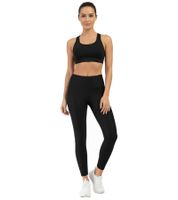 Sustainable SLEEX Lightweights Soft Leggings Women's Sports Pants with Flat Seams Training Pants 44051-001 Black