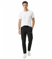 Pantalon de sport léger KangaROOS pour homme, idéal pour l'entraînement ou le jogging, avec taille élastique et cordon de serrage, gris ou noir