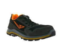 GARSPORT Kele Low S1P Herren & Damen Sicherheits-Schuhe mit Michelin-Arrow-HRO-Gummisohle Arbeits-Schuhe GDS1090017 2099 Schwarz/Grau/Orange