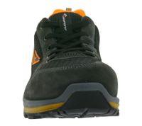 GARSPORT Kele Low S1P Herren & Damen Sicherheits-Schuhe mit Michelin-Arrow-HRO-Gummisohle Arbeits-Schuhe GDS1090017 2099 Schwarz/Grau/Orange