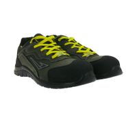 GARSPORT G1Pro Low S3S Herren & Damen ESD-Sicherheits-Schuhe mit Cyclone PU-Sohle Arbeits-Schuhe Schnür-Schuhe MGDS1050028 2543 Dunkelgrau/Schwarz/Gelb