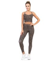 nachhaltige SLEEX Lightweights Soft Leggings Damen Sport-Hose mit flachen Nähten Trainings-Pants 44051 Blau, Braun, Schwarz oder Leo-Braun