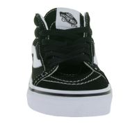 Sneakers da donna VANS SK-8 Mid Reissue in vera pelle, modello mid-top in stile old-school, scarpe da skate, suola waffle in gomma VN0A391F6BT Nero/Bianco