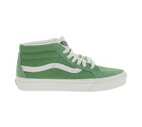 VANS SK-8 Mid Reissure Damen & Herren Echtleder-Sneaker Mid-Top Schuhe im Old-School-Design Skater-Schuhe Gummi-Waffelsohle VN0A391FV0N Grün/Weiß