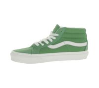 VANS SK-8 Mid Reissure Damen & Herren Echtleder-Sneaker Mid-Top Schuhe im Old-School-Design Skater-Schuhe Gummi-Waffelsohle VN0A391FV0N Grün/Weiß