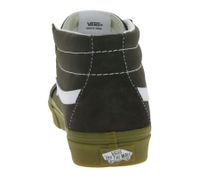 Sneakers da donna VANS SK-8 Mid Reissue in vera pelle, modello mid-top in stile old-school, scarpe da skate, suola waffle in gomma VN0A391FCHC Marrone/Bianco