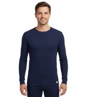 Lot de 3 sous-vêtements thermiques manches longues TOPTEX PRO pour homme, avec technologie ThermoTherm, certifiés OEKO-TEX Standard 100, bleu marine ou noir