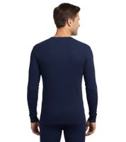 Lot de 3 sous-vêtements thermiques manches longues TOPTEX PRO pour homme, avec technologie ThermoTherm, certifiés OEKO-TEX Standard 100, bleu marine ou noir