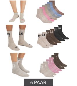 Lot de 6 paires de chaussettes mi-mollet SCOTCH & SODA pour femme ou homme - Chaussettes de tous les jours, chaussettes habillées, beige/multicolore